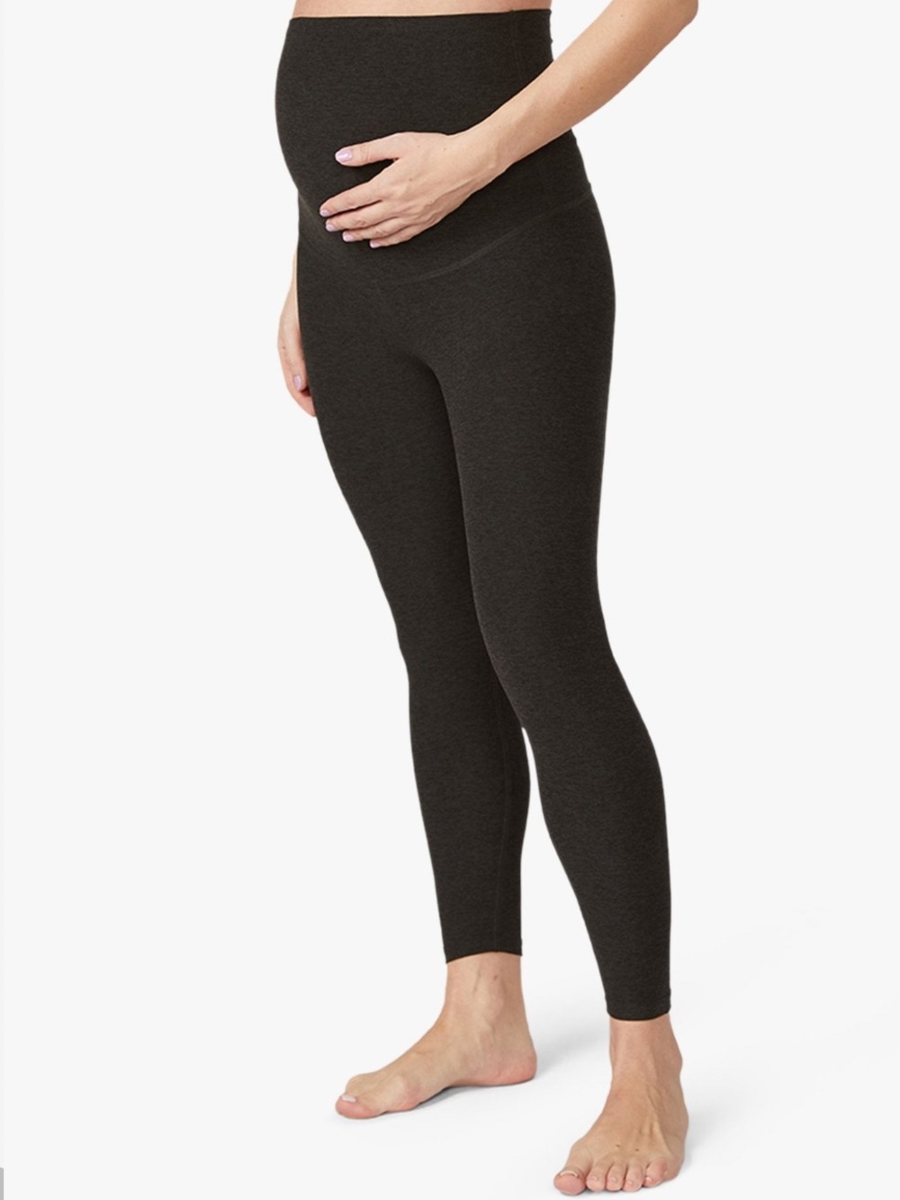 Beyond Yoga Love the Bump Dark Charcoal Heather Spacedye Leggings